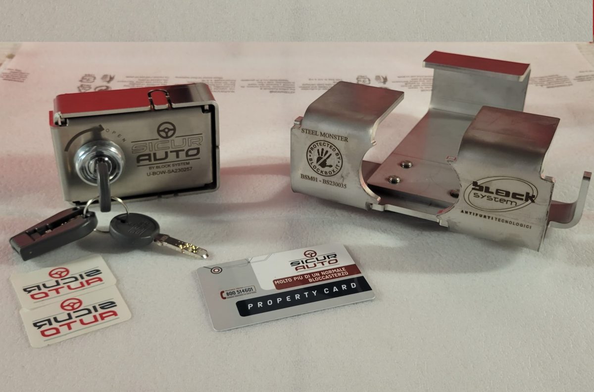 Blindatura antifurto corazzata per presa obd e centralina motore