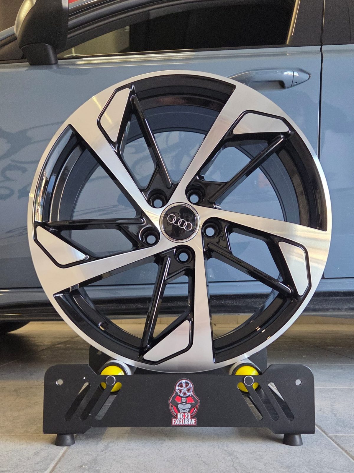 Set da 4 cerchi in lega 18" rs per audi vw seat cupra a3 s line s3 rs3 a4 a5 s5 a6 q2 q3 q5 tiguan t roc golf leon