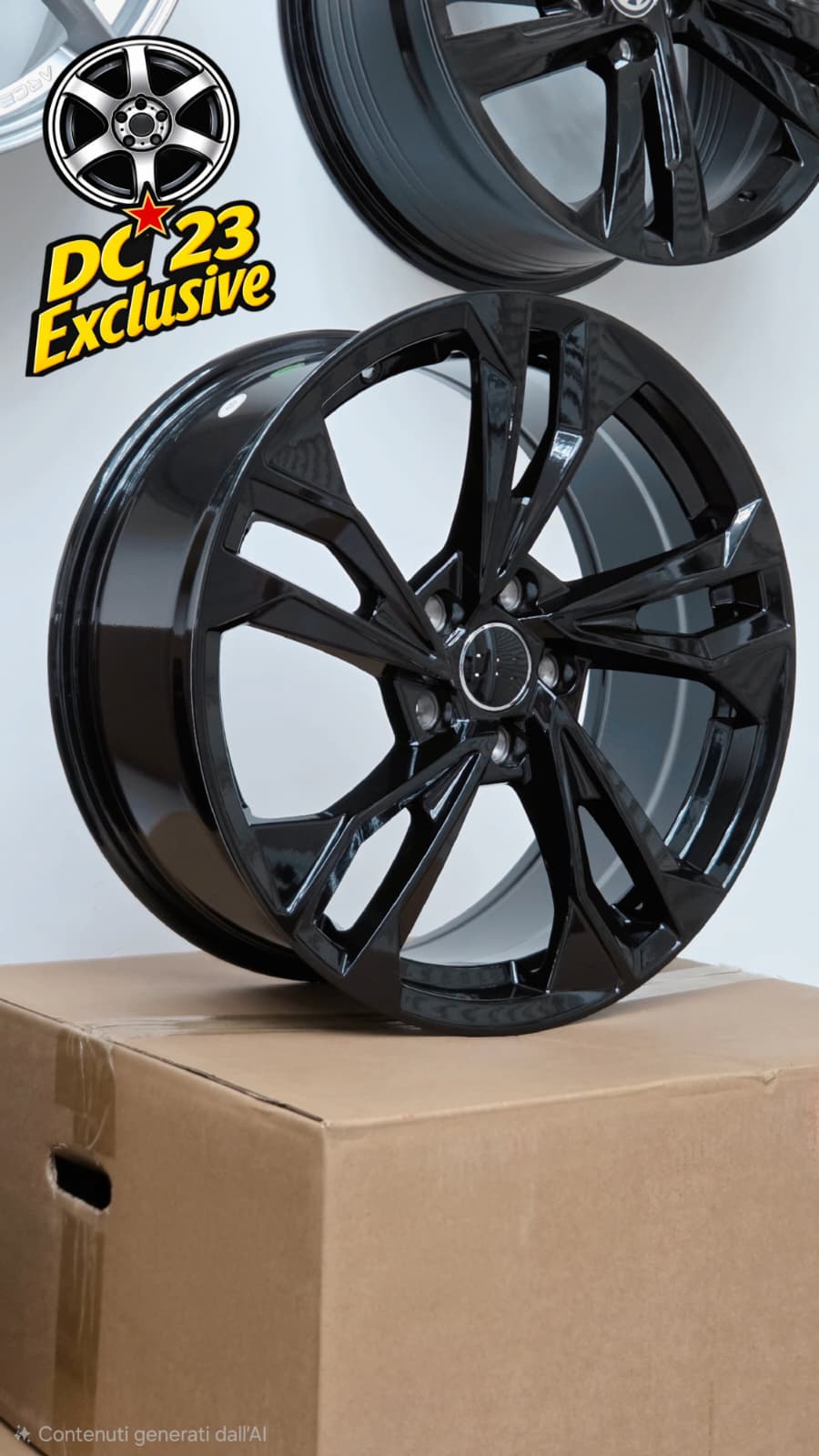 Set da 4 cerchi in lega 18" nero lucido per audi vw seat cupra a3 s line s3 rs3 a4 a5 s5 a6 q2 q3 q5 tiguan t roc golf