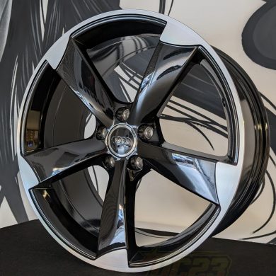 Set da 4 cerchi in lega 19" rotor per audi vw seat cupra a3 s line s3 rs3 a4 a5 s5 a6 q2 q3 q5 tiguan t roc golf leon