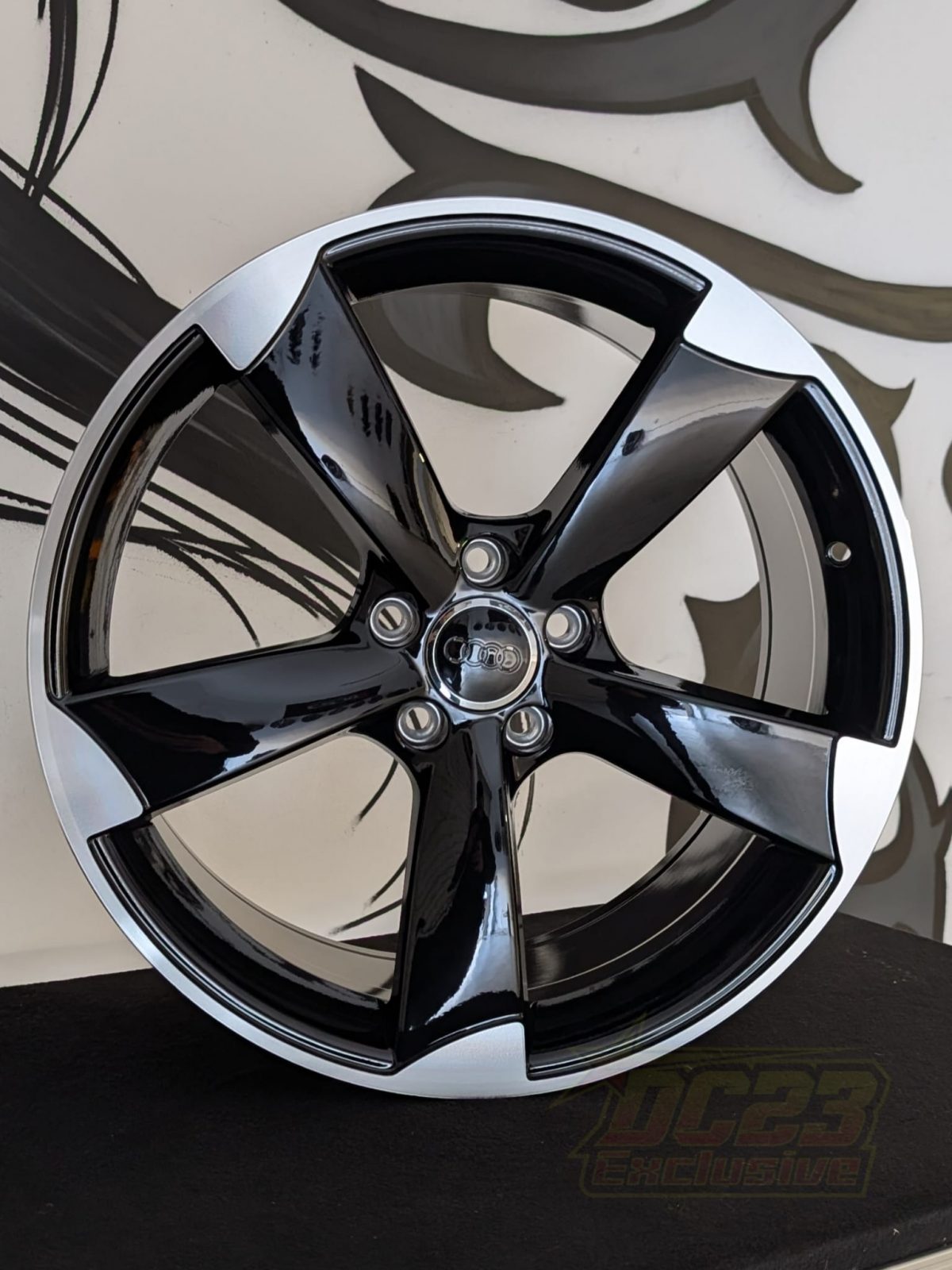 Set da 4 cerchi in lega 19" rotor per audi vw seat cupra a3 s line s3 rs3 a4 a5 s5 a6 q2 q3 q5 tiguan t roc golf leon