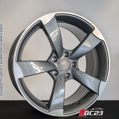 Set da 4 cerchi in lega 18" rotor per audi vw seat cupra a3 s3 rs3 a4 a5 a6 q2 q3 q5 tiguan t roc formentor