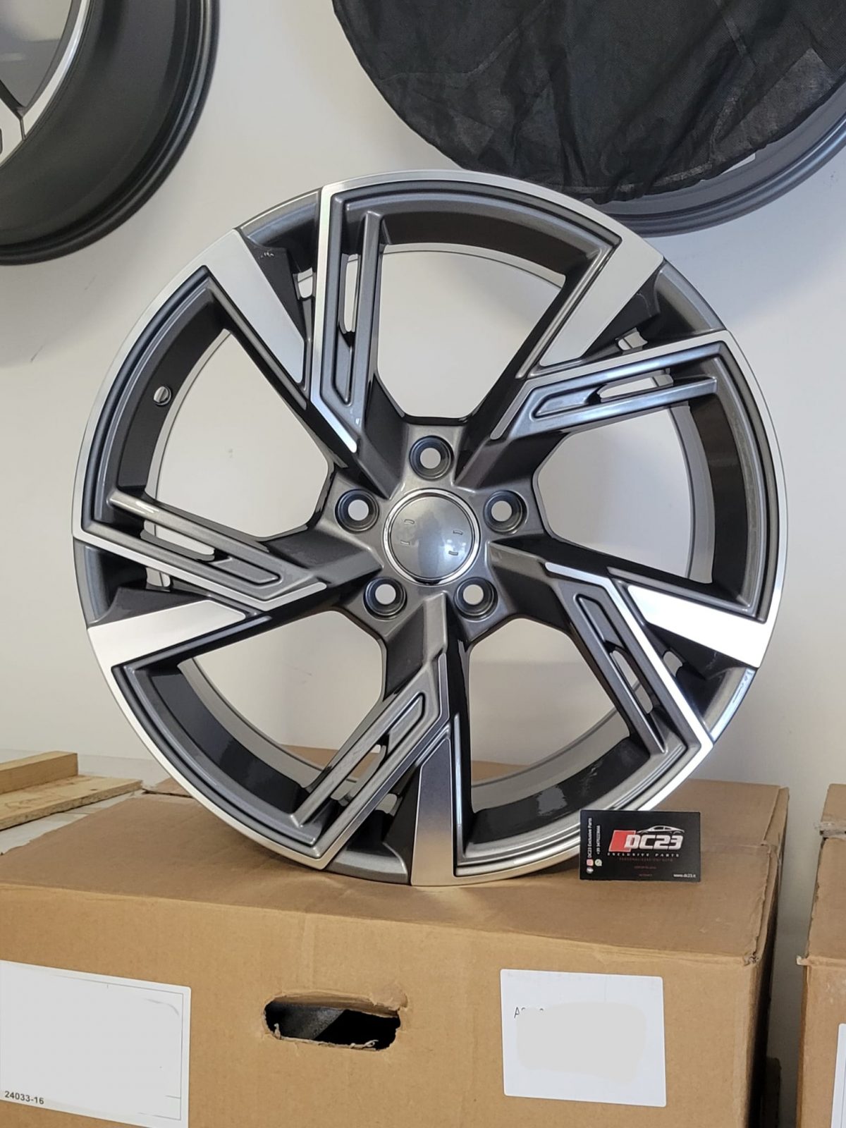 Set da 4 cerchi in lega 18" rs per audi vw seat cupra a3 s line s3 rs3 a4 a5 s5 a6 q2 q3 q5 tiguan t roc golf leon