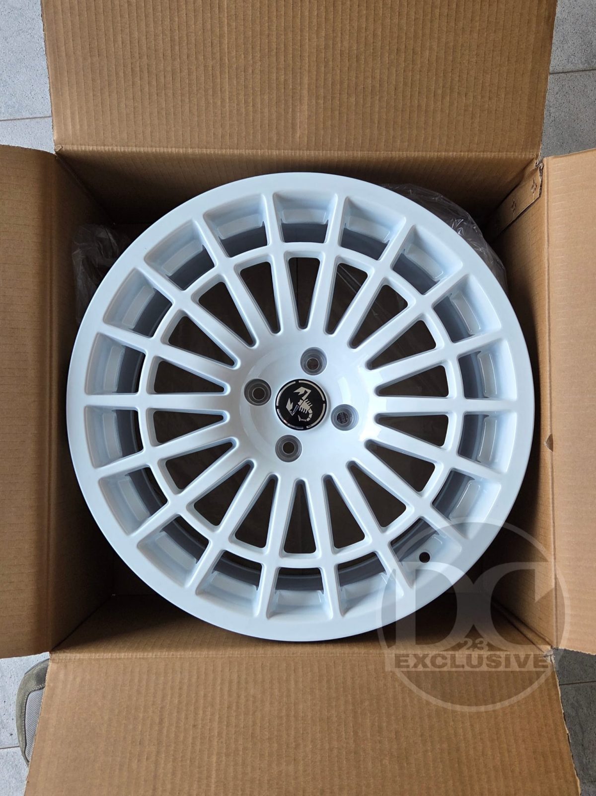 Set da 4 cerchi in lega 17" montecarlo per fiat 500 abarth e compatibili 4x98 delta style