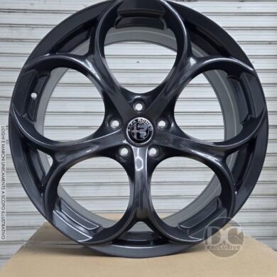 Set da 4 cerchi in lega 19″ 5x110 mod. quadrifoglio per alfa romeo stelvio