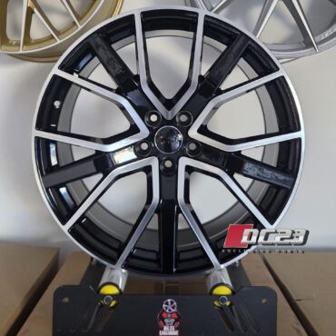 Cerchi in lega 20" per audi a4 a5 a6 q3 q5 e sportback modello rs 5x112 sport nero lucido diamantato